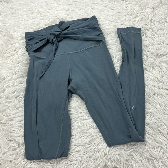 Lululemon Align Pant 28" *Wrap Waist Blue Charcoal - Picture 1 of 5